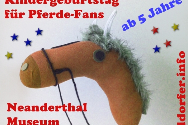 Kindergeburtstag für Pferde-Freunde im Neanderthal Museum