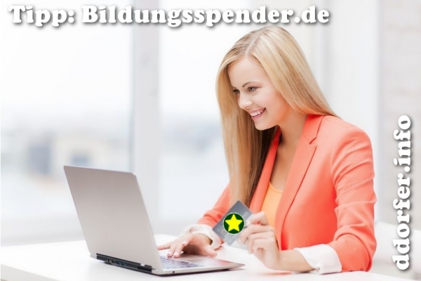 Einfach spenden mit jedem Einkauf: Bildungsspender.de