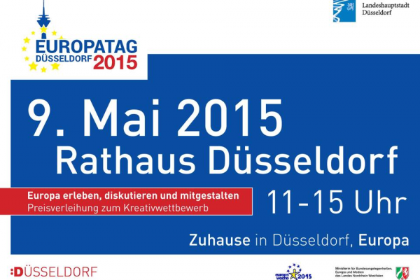 Am Samstag 9. Mai findet der 15. Düsseldorfer Europatag im Rathaus statt