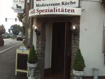Eingang Steakhaus Zur Post in Düsseldorf Hubbelrath